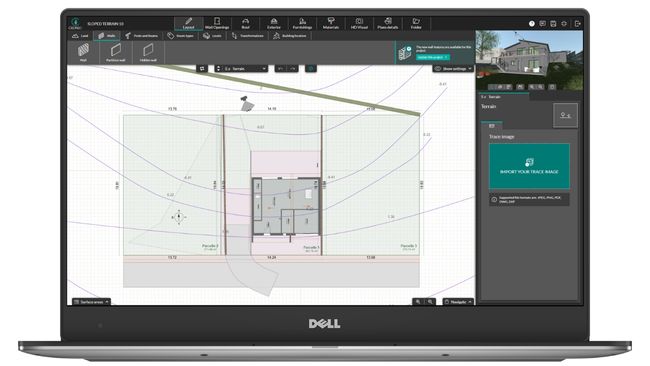 UI Cedreo terrain - site plan