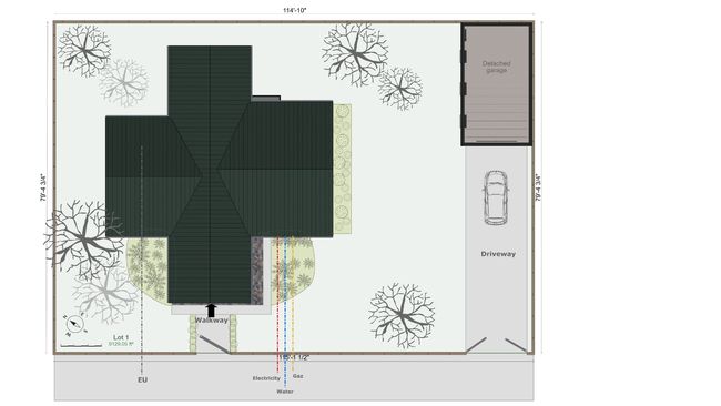 Site plan example by Cedreo