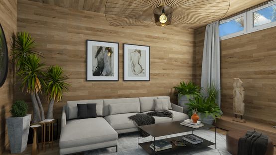 Sótano enlucido con Cedreo