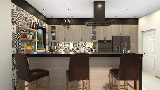 Beleuchtung Beispiel, das mit Cedreo erstellt wurde