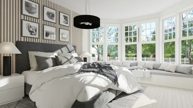 3D render of a bedroom designed with Cedreo