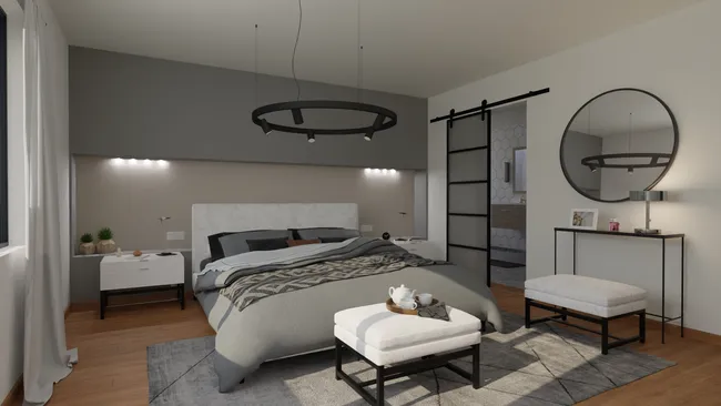 3D render of a bedroom designed with Cedreo