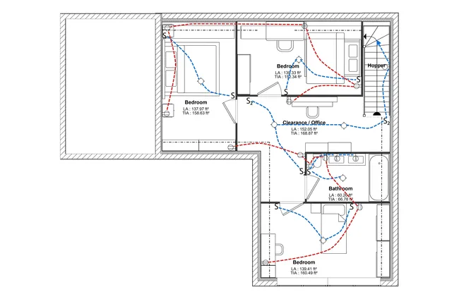 Electrical plan by Cedreo example 4