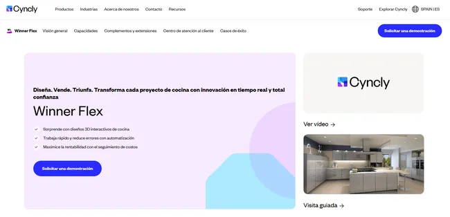 página de inicio winner flex