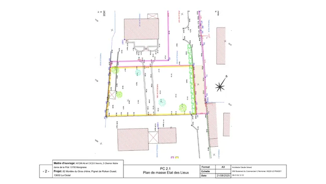 Plan de masse 1 projet La Ciotat réalisé par Immo3D