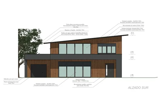 Dibujos de fachadas elaborada con Cedreo